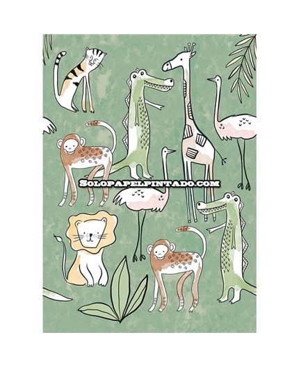 Mural OLIVE & NOAH Ref. M-INK7809.