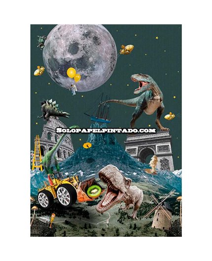 Mural OLIVE & NOAH Ref. M-INK7823.