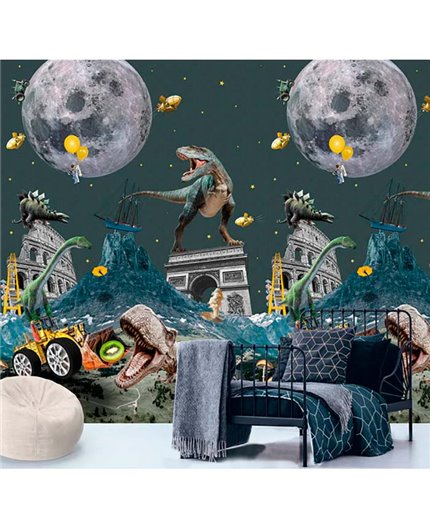 Mural OLIVE & NOAH Ref. M-INK7823.