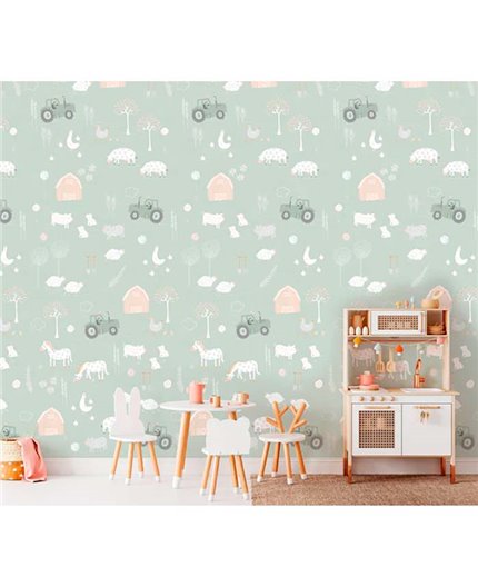 Mural OLIVE & NOAH Ref. M-INK7838.