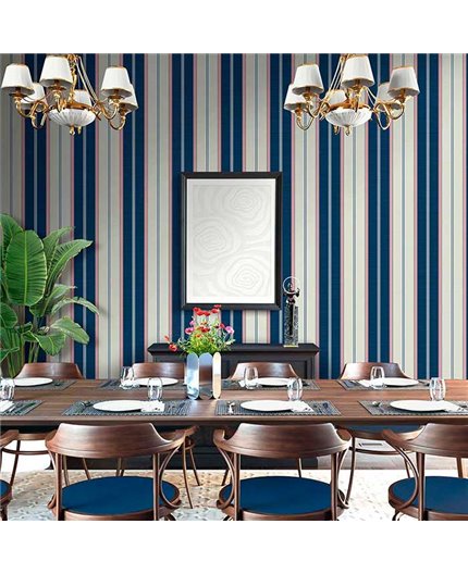 Papel Pintado NANTUCKET STRIPES REVISITED Ref. SR21005.
