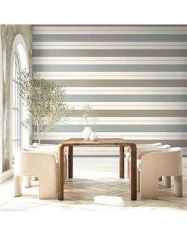 Papel Pintado NANTUCKET STRIPES REVISITED Ref. SR21305.