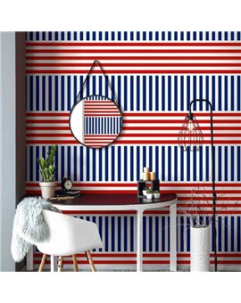 Papel Pintado NANTUCKET STRIPES REVISITED Ref. SR20200.