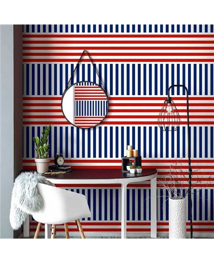 Papel Pintado NANTUCKET STRIPES REVISITED Ref. SR20201.