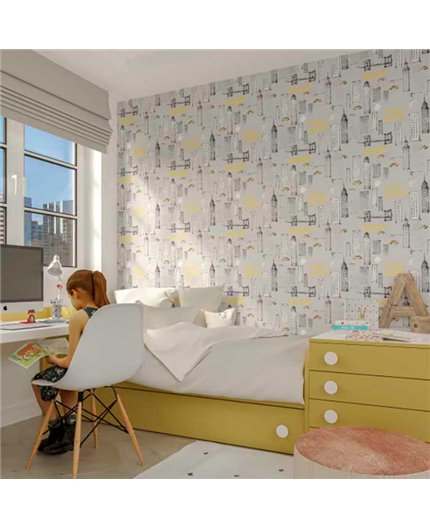 Papel Pintado HAPPY WALLS Ref. 7048-70.