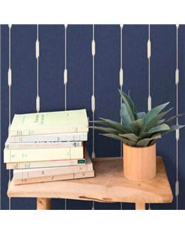 bls107776110 papel pintado blue shades caselio rayas azul beige tejido no tejido super lavable