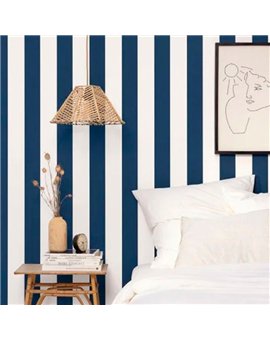 bls104046269 papel pintado blue shades caselio rayas blanco roto azul tejido no tejido super lavable