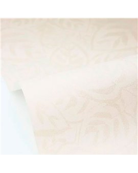 bls107550000 papel pintado blue shades caselio hojas blanco roto nacar tejido no tejido super lavable