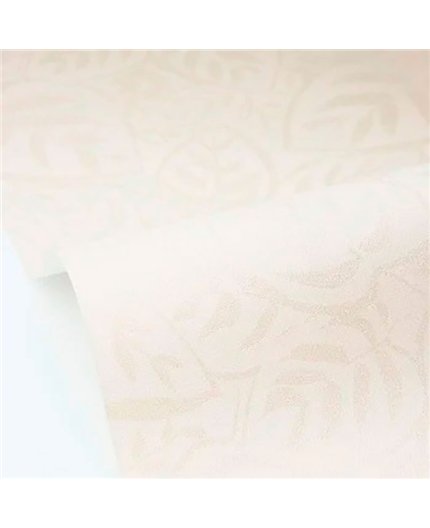 bls107550000 papel pintado blue shades caselio hojas blanco roto nacar tejido no tejido super lavable