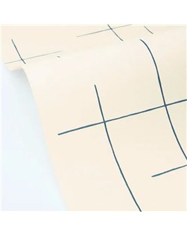 bls107526019 papel pintado blue shades caselio rayas beige azul tejido no tejido super lavable