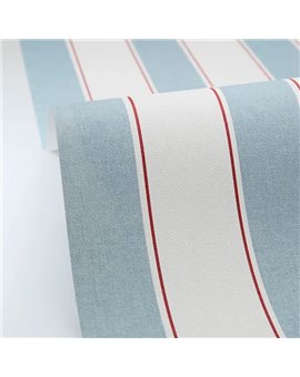 bls106736000 papel pintado blue shades caselio rayas blanco roto azul tejido no tejido super lavable