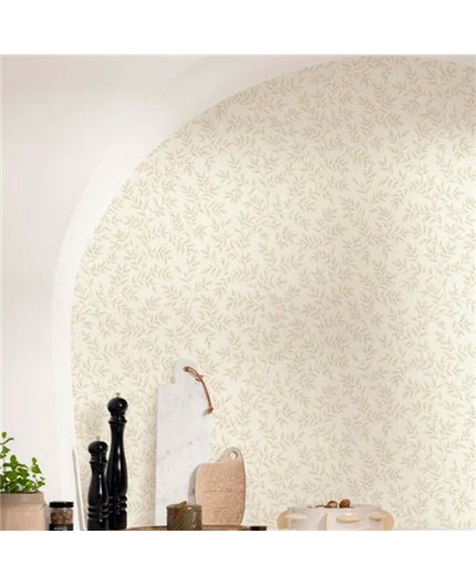 bls107471000 papel pintado blue shades caselio hojas blanco roto beige tejido no tejido super lavable