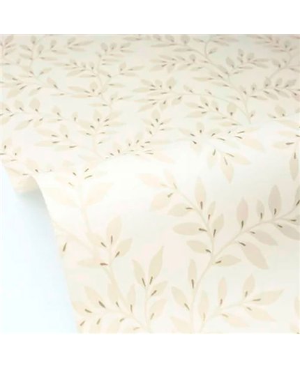 bls107471000 papel pintado blue shades caselio hojas blanco roto beige tejido no tejido super lavable