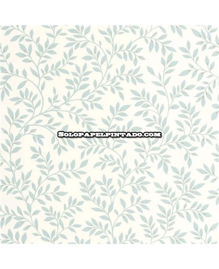 bls107476020 papel pintado blue shades caselio hojas blanco roto azul tejido no tejido super lavable