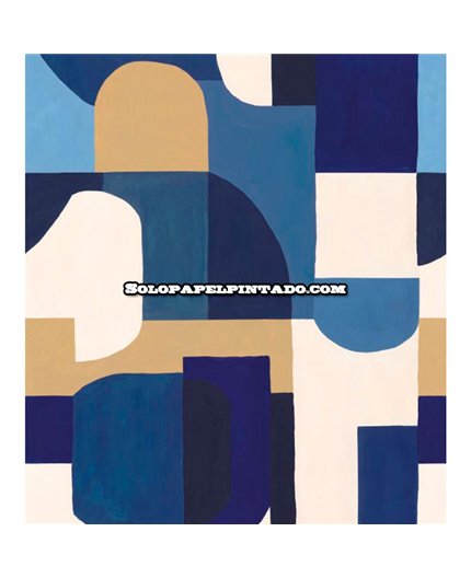 bls107536201 mural blue shades caselio geometrico beige azul tejido no tejido super lavable