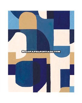 bls107536202 mural blue shades caselio geometrico beige azul tejido no tejido super lavable