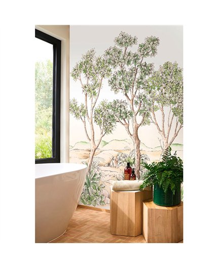 Ref.1551-M-WDWT202217605NW ambiente real de árboles wonderwalls 3, acabado Multicolor