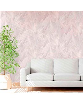 Ref.13301 papel pintado tahiti hojas tropicales Topo con fondo Blanco Roto