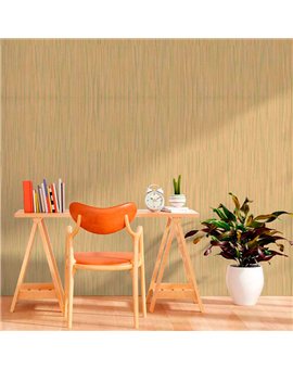 Ref.13340 papel pintado tahiti rayas finas colores Verde, fondo Beige