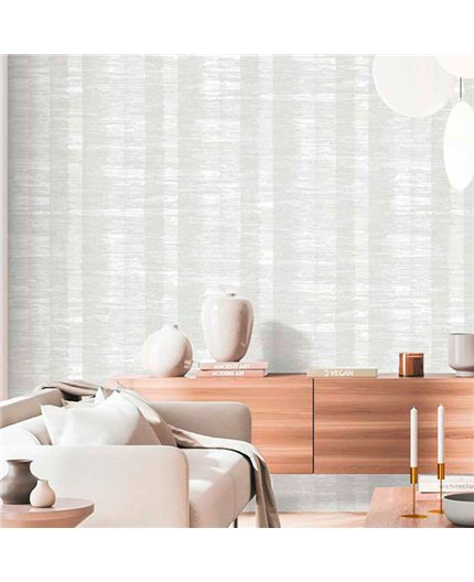 Ref.13324 papel pintado tahiti rayas Beige sobre fondo Topo
