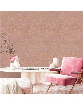Ref.13367 papel pintado tahiti textura sobre fondo Ocre en tonos Topo y Dorado