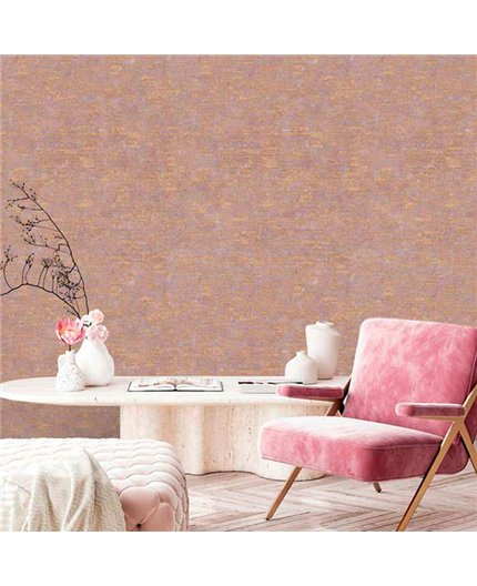 Ref.13367 papel pintado tahiti textura sobre fondo Ocre en tonos Topo y Dorado