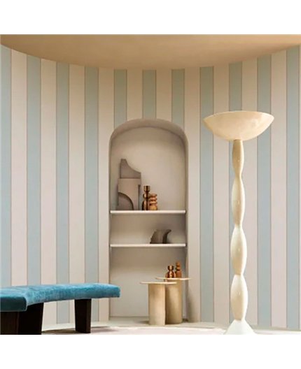 Ref.A76851732 estancia decorada con liso en tono Topo, edition rayures