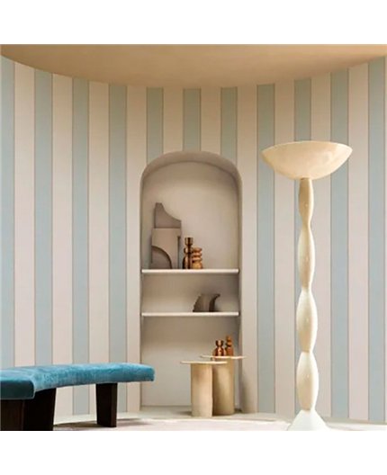 Ref.A76851630 ambiente con edition rayures liso Beige sobre fondo Topo