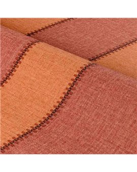 Ref.78093058 ambiente con edition rayures rayas Granate y Marrón sobre fondo Naranja