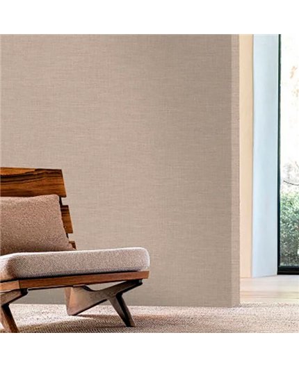 Ref.H73818854 estancia decorada con liso Beige y fondo Marrón, edition rayures