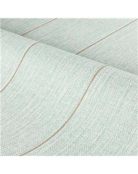 Ref.78082344 estancia decorada con rayas Beige y Topo y fondo Verde, edition rayures