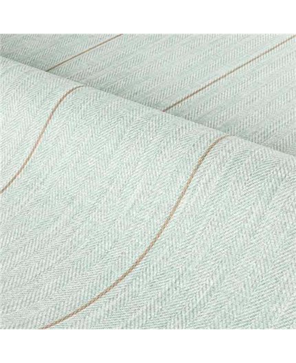 Ref.78082344 estancia decorada con rayas Beige y Topo y fondo Verde, edition rayures