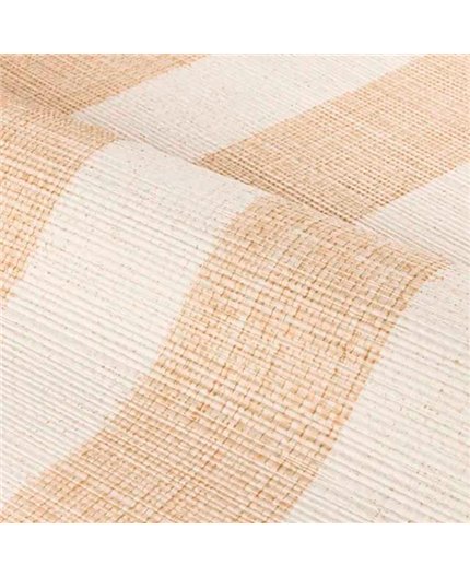 Ref.78124792 ambiente real de rayas edition rayures, sobre fondo Beige en tonos Blanco Roto