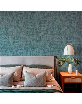 Ref.21109 estancia decorada con liso texturizado acabado Azul, silva essence