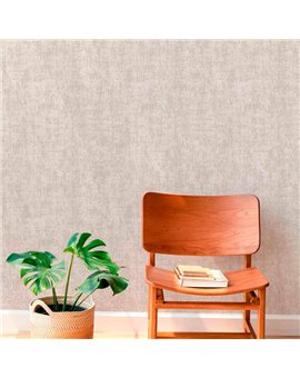 Ref.21111 estancia decorada con liso texturizado Beige y fondo Topo, silva essence