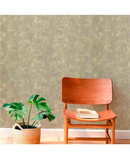 Ref.21149 ambiente real de liso texturizado silva essence, sobre fondo Topo en tonos Verde