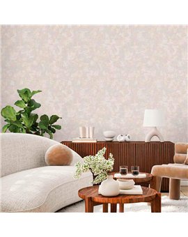 Ref.21146 ambiente con silva essence liso texturizado Beige sobre fondo Topo