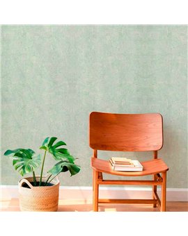 Ref.21148 ambiente con silva essence liso texturizado Topo sobre fondo Verde