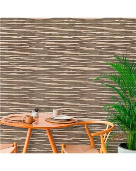 Ref.21127 foto de ambiente rayas silva essence fondo Marrón con Dorado
