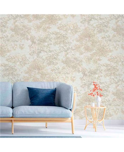 Ref.21130 ambiente real de bosque silva essence, sobre fondo Beige en tonos Topo