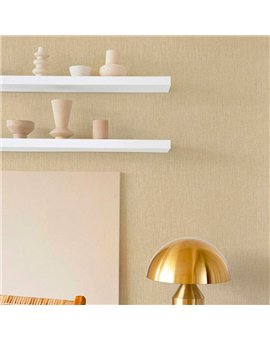 Ref.3723 papel pintado living textures textura rugosa en Ocre sobre Amarillo