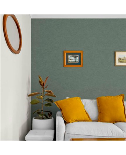 Ref.3746 papel pintado living textures textura rugosa de color Verde