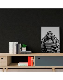 Ref.3739 papel pintado living textures textura rugosa en Negro sobre Marrón