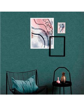 Ref.3716 papel pintado living textures textura rugosa de color Verde