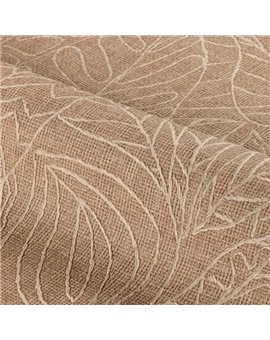 Ref.78201120 estancia decorada con hojas tropicales Beige y fondo Marrón, racines