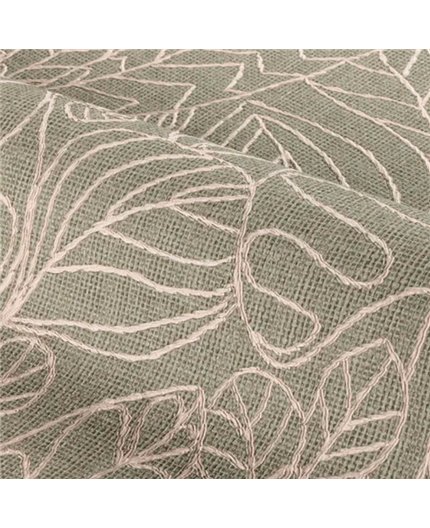 Ref.78201222 ambiente con racines hojas tropicales Beige sobre fondo Verde