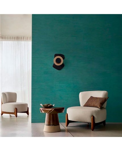 Ref.78213262 ambiente con racines rafia Beige sobre fondo Verde