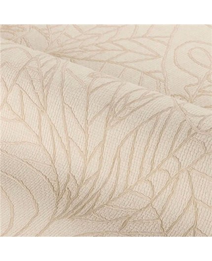 Ref.78200916 ambiente real de hojas tropicales racines, sobre fondo Marfil en tonos Beige
