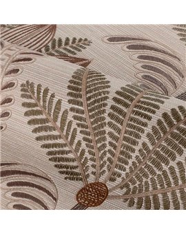 Ref.78180100 foto de ambiente palmeras art déco racines fondo Beige con Verde y Marrón