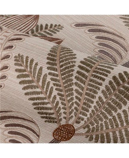 Ref.78180100 foto de ambiente palmeras art déco racines fondo Beige con Verde y Marrón